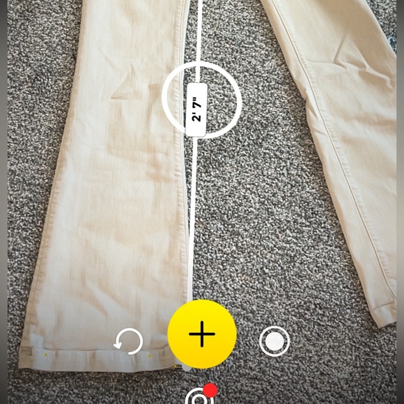 Joie Nouveau Flare Beige stretch jeans 28 #10 - Picture 9 of 9